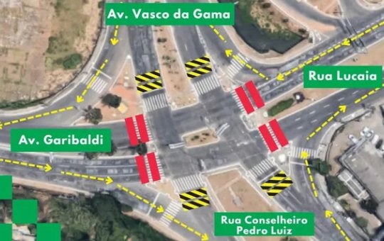 Trânsito na Avenida Lucaia sofrerá modificações a partir da próxima segunda (22)