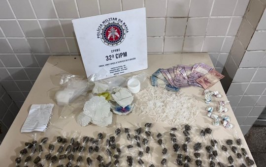 Polícia Militar prende traficante em Pojuca, na Bahia