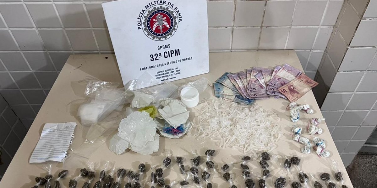 Polícia Militar prende traficante em Pojuca, na Bahia