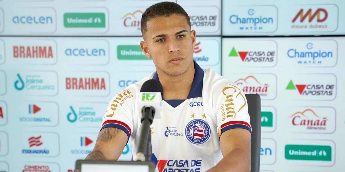 Caio Vidal promete entrar em forma rápido e quer fazer história no Bahia