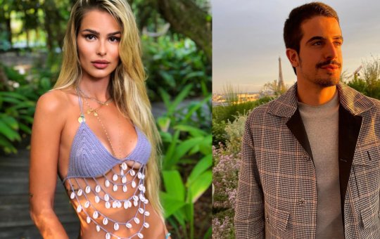 Namoro ou "remember"? Yasmin Brunet e Enzo Celulari são flagrados aos beijos