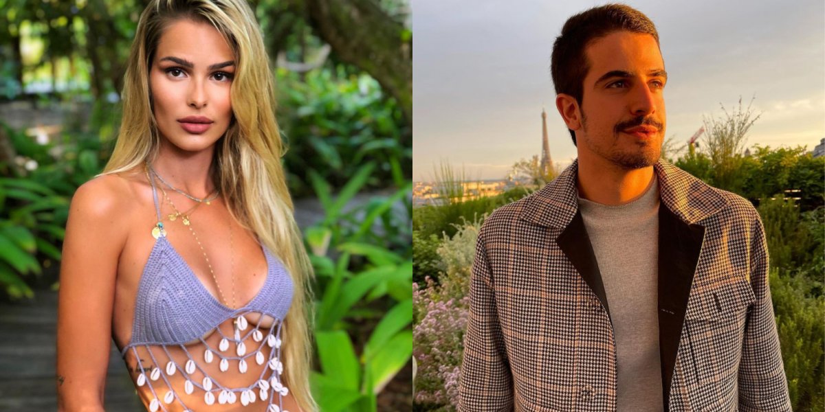 Namoro ou "remember"? Yasmin Brunet e Enzo Celulari são flagrados aos beijos
