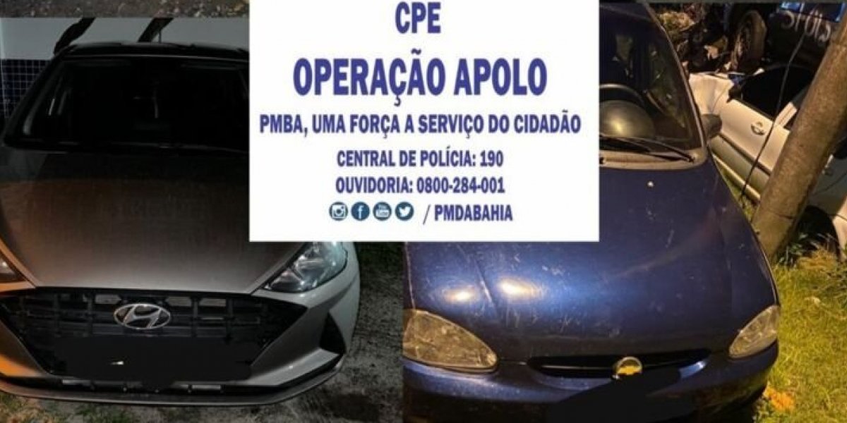 Polícia prende suspeitos de roubarem quatro carros em Camaçari, na RMS