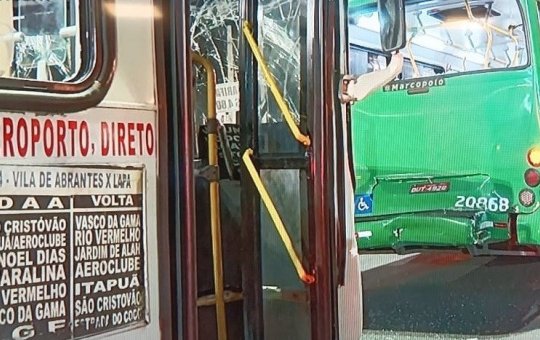 Salvador: batida entre ônibus no bairro de Piatã deixa seis passageiros feridos