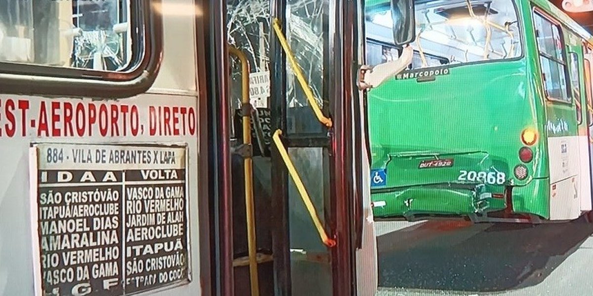 Salvador: batida entre ônibus no bairro de Piatã deixa seis passageiros feridos