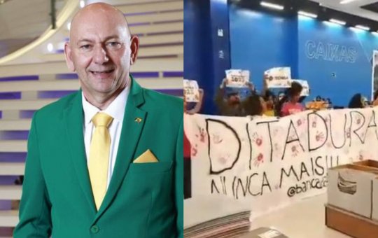 Grupo de manifestantes invade loja da Havan em Osasco, em São Paulo