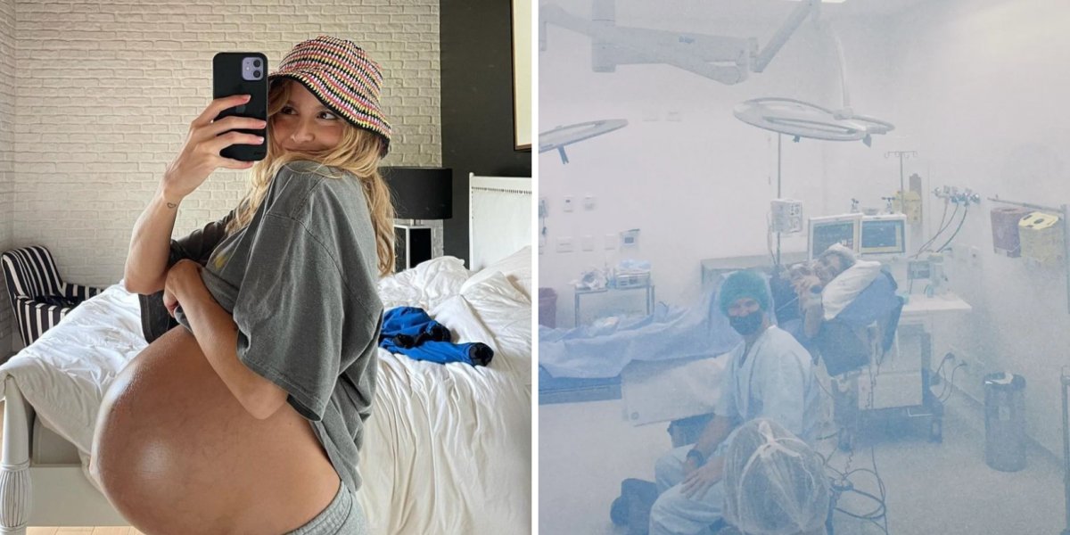 Isabella Scherer, dona da "super barriga", anuncia a chegada dos gêmeos