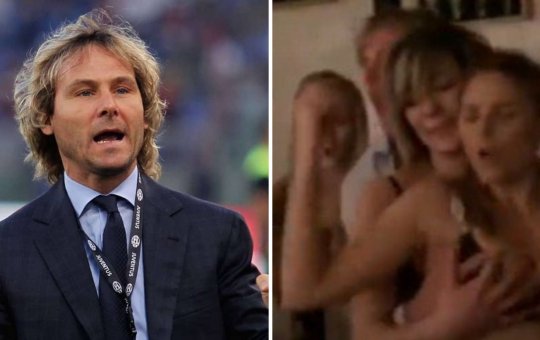 Ídolo da Juventus, Nedved apalpa seio de mulher em "baile erótico"; veja