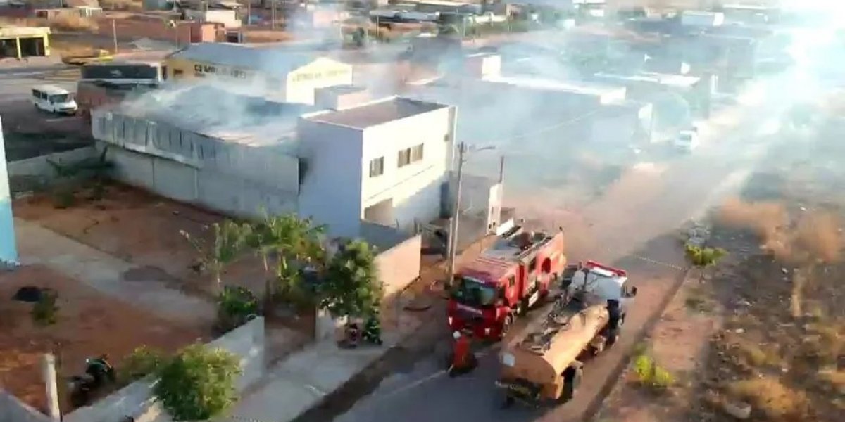 Incêndio atinge depósito de algodão em Luís Eduardo Magalhães, no oeste da Bahia