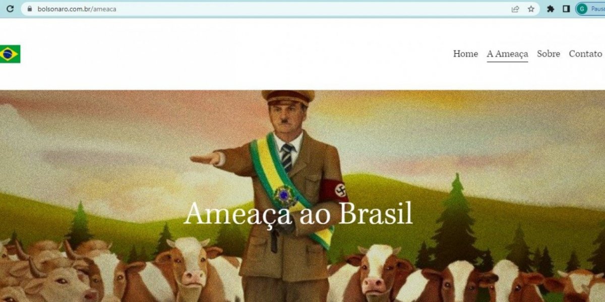 Domínio com nome de Bolsonaro faz críticas ao presidente