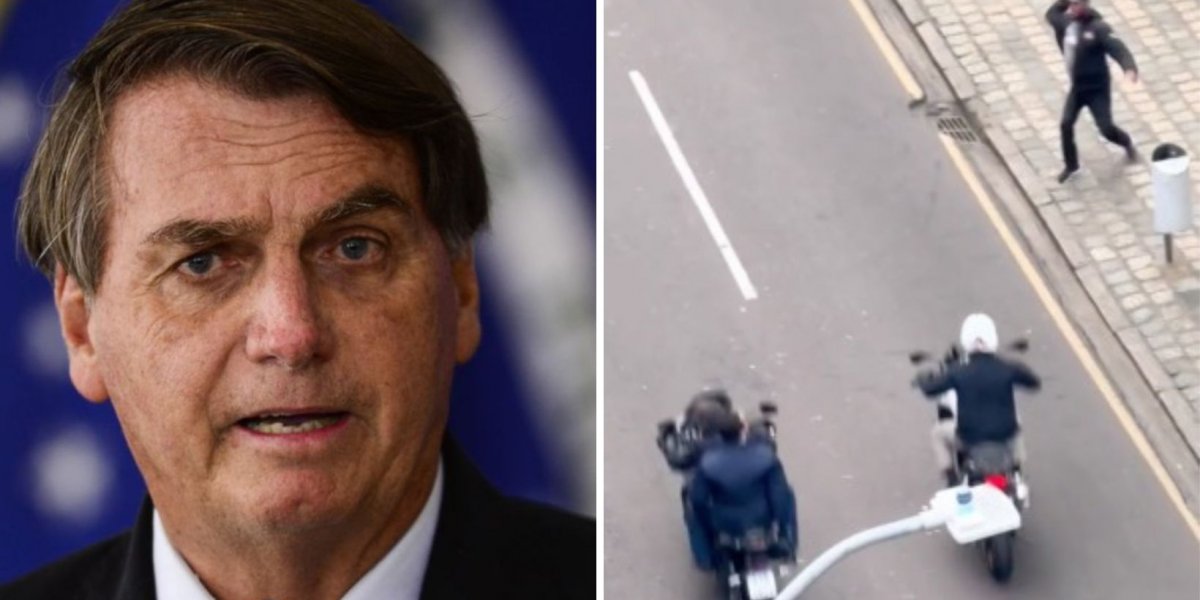 Homem faz gesto de ataque a Bolsonaro durante motociata em Curitiba; veja