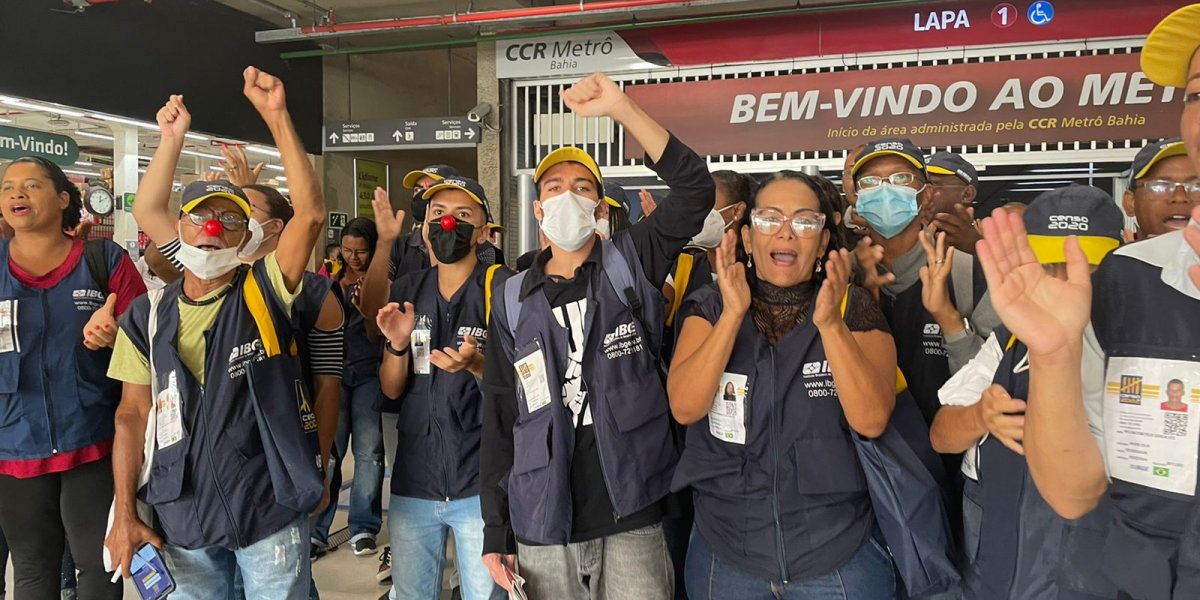 Recenseadores do IBGE fazem protesto e entram em greve nesta quinta-feira (1)