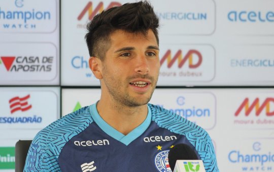 "Foi um jogo lindo", celebrou Lucas Mugni sobre atuação do Bahia contra Tombense