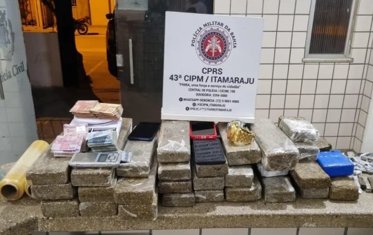 Homem é preso por tráfico de drogas no município de Itamaraju, na Bahia
