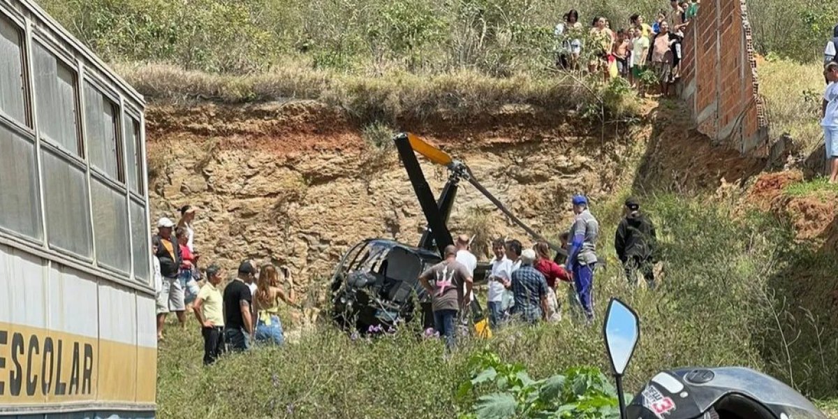 Helicóptero com deputado federal baiano cai no interior do estado