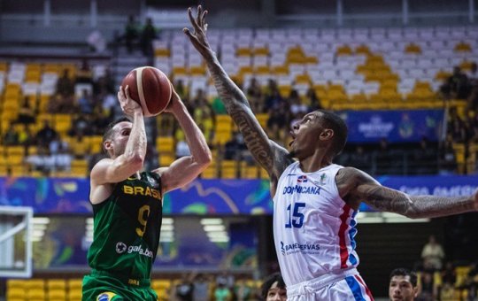 Americup de basquete: Brasil vence a República Dominicana e vai à semifinal