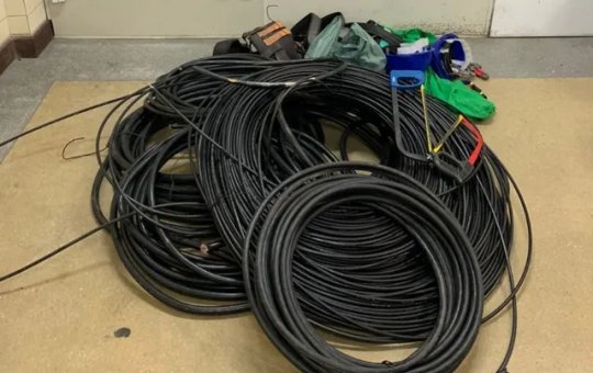Homens são presos em flagrante após furtarem mais de 500 fios de cobre