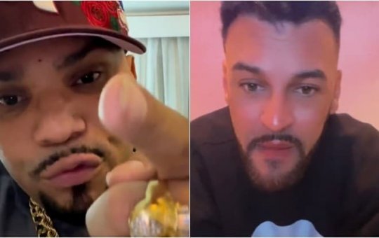 Naldo ameaça MC Créu após funkeiro falar de Moranguinho: “vou te dar um pau"