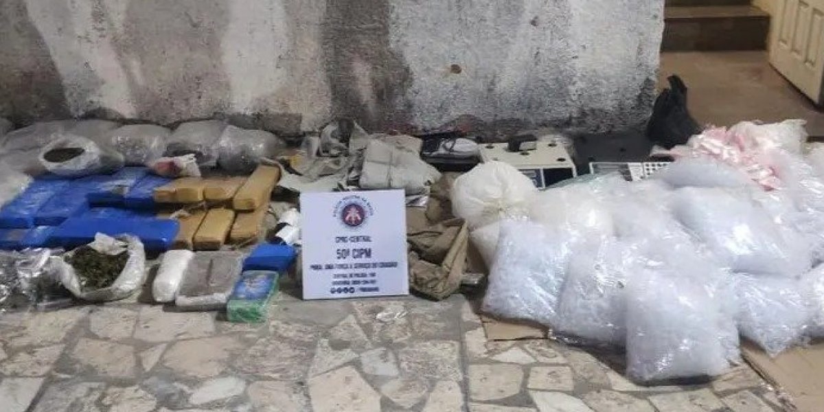 Polícia Militar apreende 35 tabletes de drogas no bairro São Rafael, em Salvador