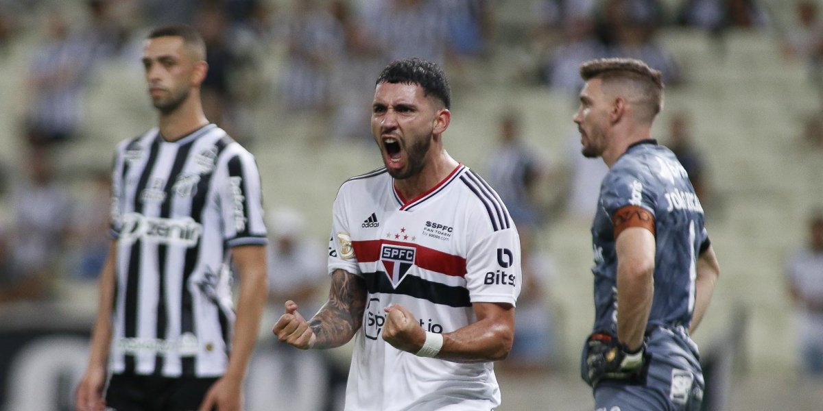 Série A: São Paulo vence o Ceará na Arena Castelão e se distancia do Z4