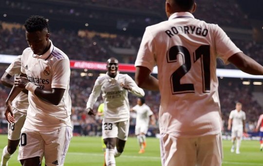 Com dança de Vinicius Júnior e Rodrygo, Real derrota o Atlético pela La Liga