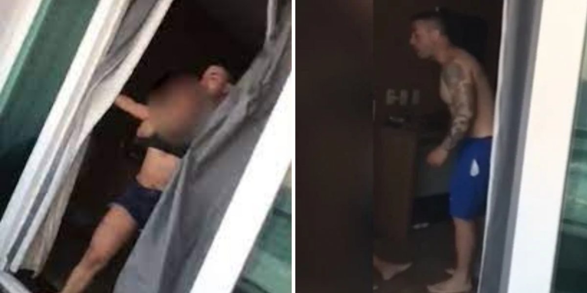 Policial penal é flagrado espancando esposa no quarto de hotel no RJ