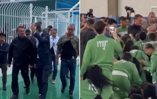 Bolsonaro visita Instituto Neymar Jr e recebe vídeo de agradecimento do craque