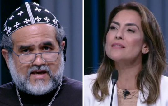 Debate: Soraya sobe o tom e chama Kelmon de "padre de festa junina"