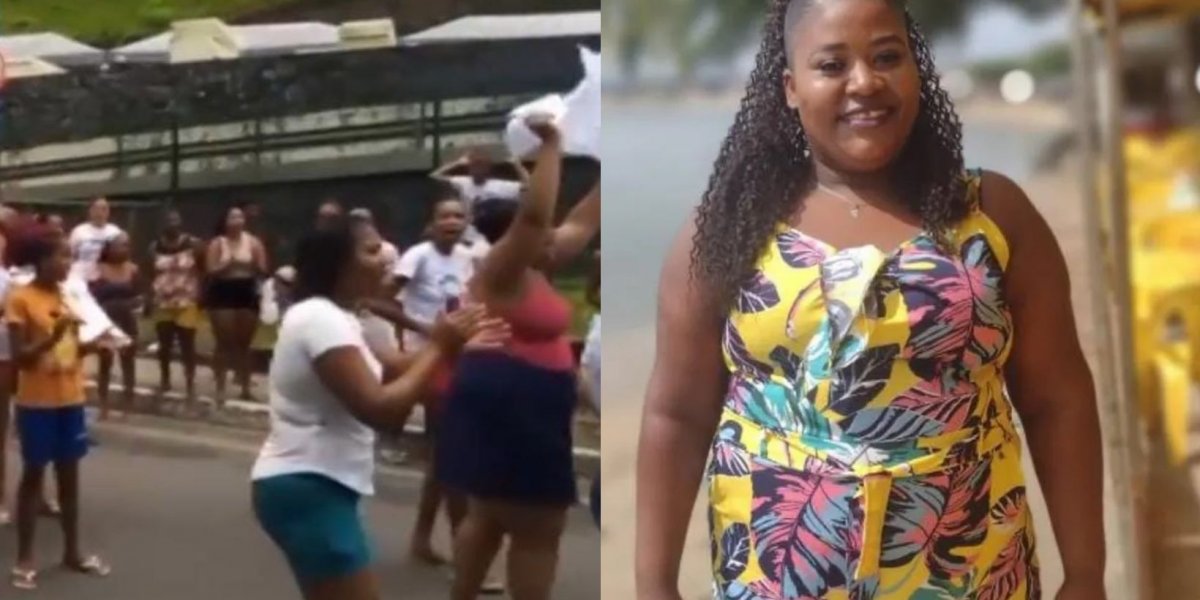 Grupo protesta na região do Ogunjá após morte de mulher em ação policial