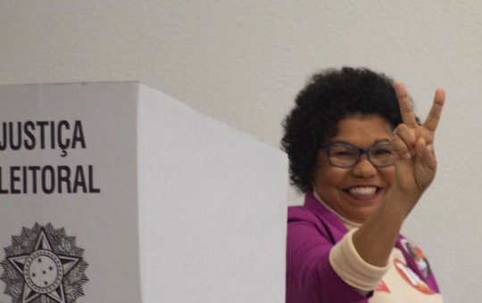 Candidata à Presidência, Vera Lucia votou no Ipiranga, em São Paulo