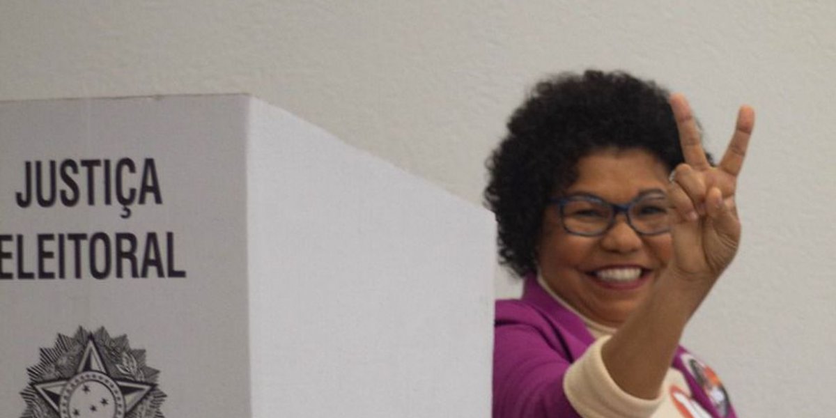 Candidata à Presidência, Vera Lucia votou no Ipiranga, em São Paulo