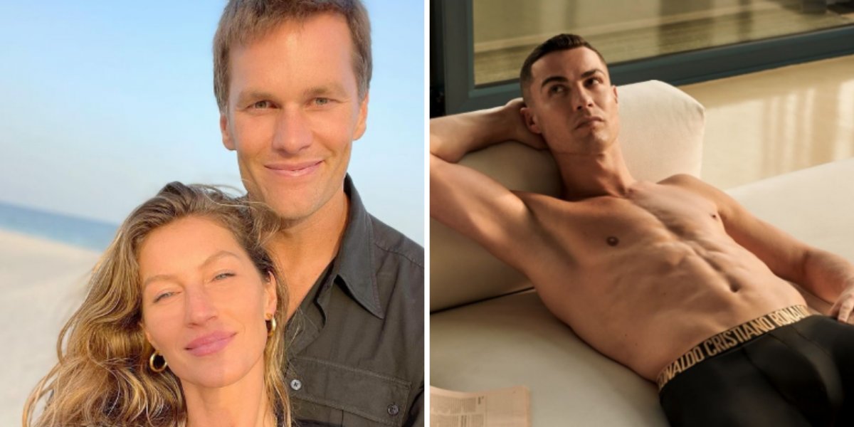 CR7 é apontado como pivô do divórcio entre Gisele Bündchen e Tom Brady. Entenda!