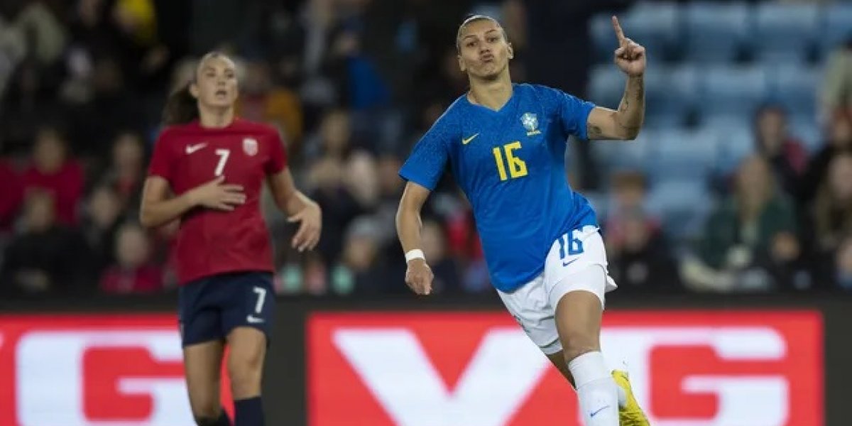 Com dois gols de Bia Zaneratto, Brasil goleia Noruega em amistoso