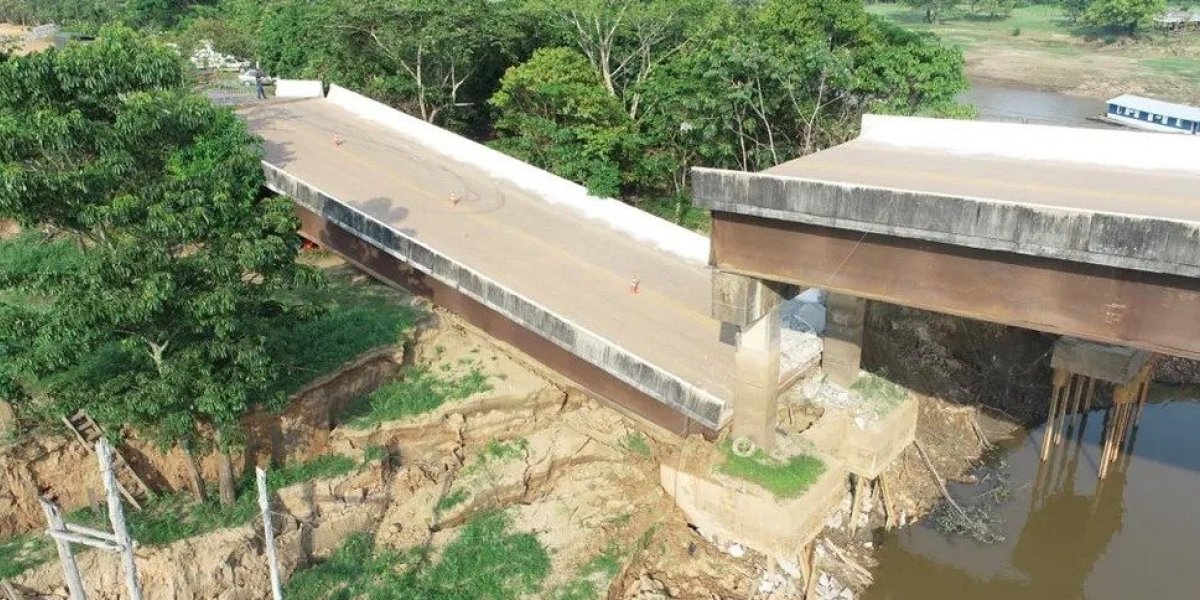 Amazonas: nova ponte cai na BR-319 apenas 10 dias após primeira queda