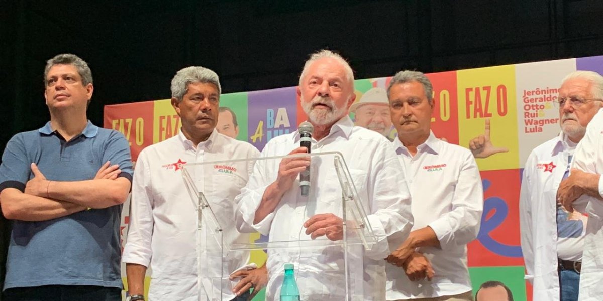 "A Bahia precisa de Lula presidente", afirma Jerônimo em ato de campanha petista