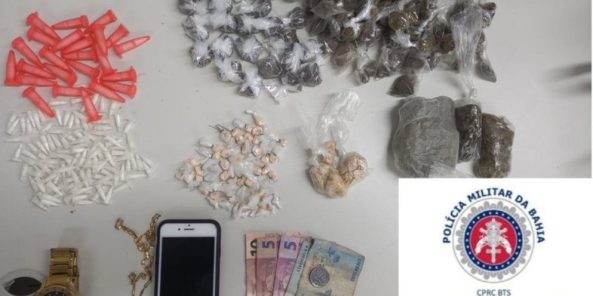 Homem é preso com drogas durante abordagem na Ribeira