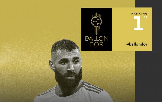 Karim Benzema é eleito melhor jogador do mundo pela revista France Football