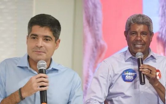 Ipec: Jerônimo aparece com 48% das intenções de voto e ACM Neto 44%