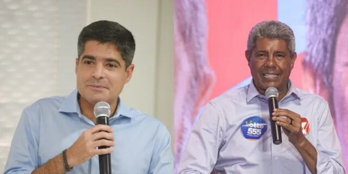 Ipec: Jerônimo aparece com 48% das intenções de voto e ACM Neto 44%