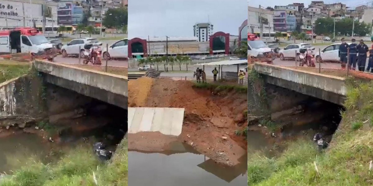 Homem cai em canal de esgoto na Av. Juracy Magalhães Júnior, em Salvador