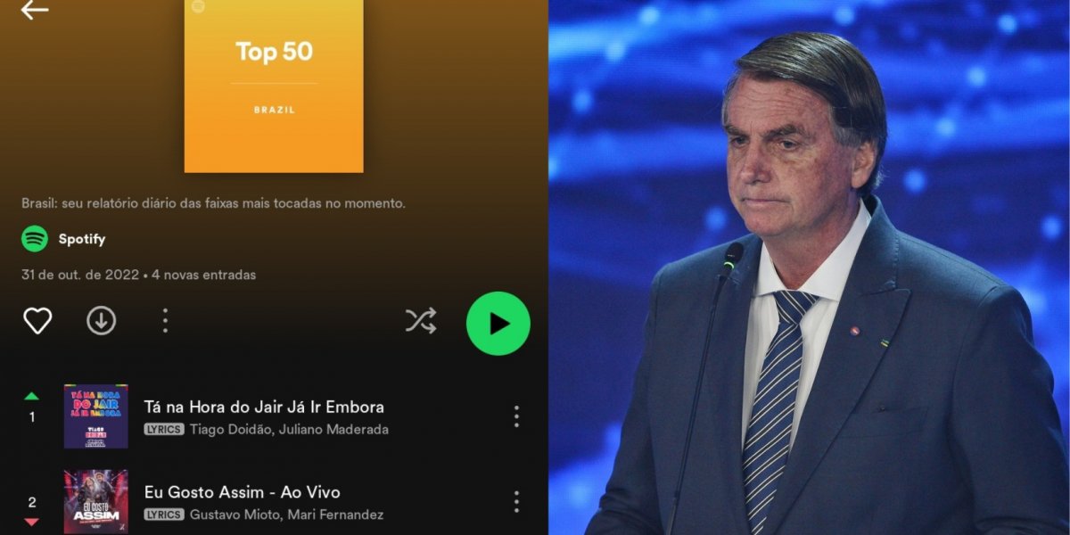 'Tá na hora do Jair': hit em apoio a Lula chega à 1ª posição em lista do Spotify