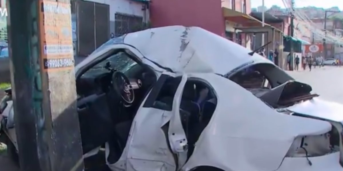 Suspeitos sofrem acidente grave após realizar arrastão em Salvador