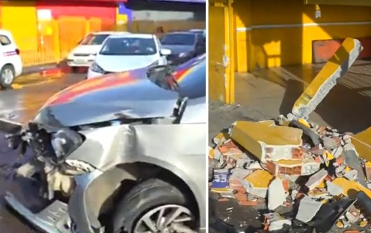 Perseguição e acidente: homem é preso em Pernambués após roubar carro