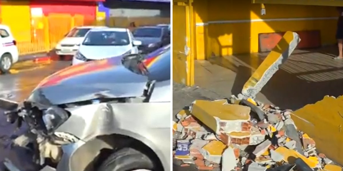 Perseguição e acidente: homem é preso em Pernambués após roubar carro