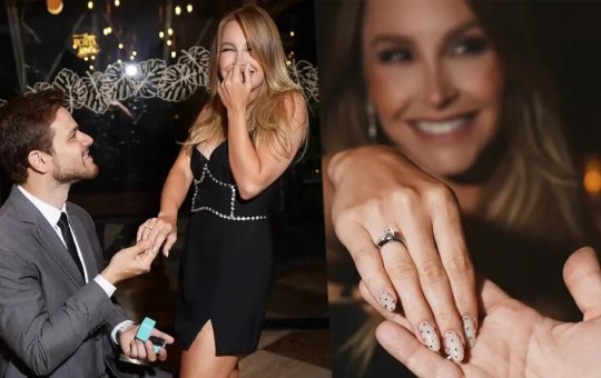 Atriz Carla Diaz anuncia noivado com Felipe Becari