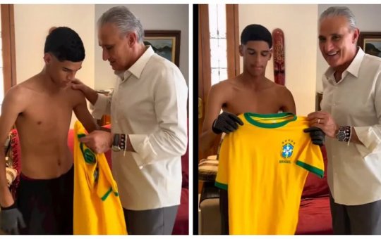 Em vídeo, Tite 'convoca' Luva de Pedreiro para Copa do Mundo 