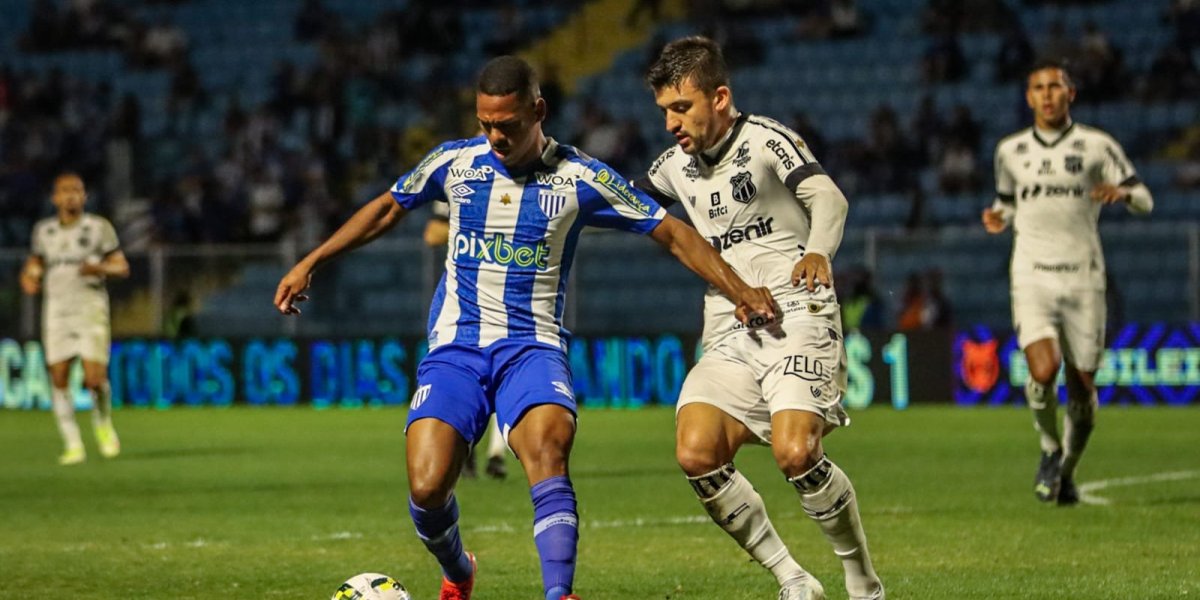 Ceará perde para o Avaí fora de casa e é rebaixado para a Série B