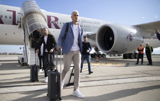 Seleção Brasileira desembarca em Turim, na Itália, com Tite e três jogadores