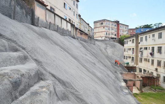 Prefeitura inaugura geomanta em comunidade no bairro de São Marcos