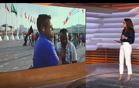 Repórter Eric Faria empurra homem no Catar e viraliza na web